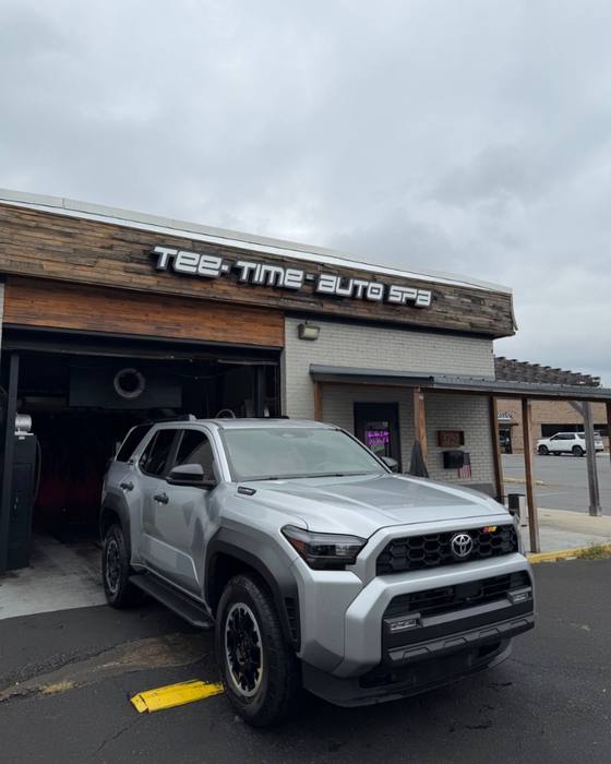Silver Toyota 4Runner at the shop